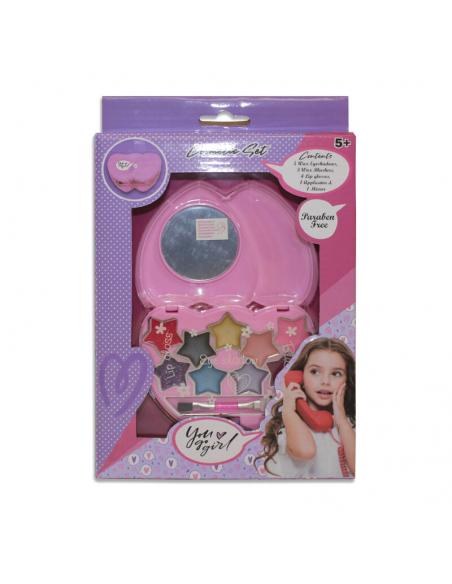 Set cosmetica maquillaje con espejo - Imagen 1