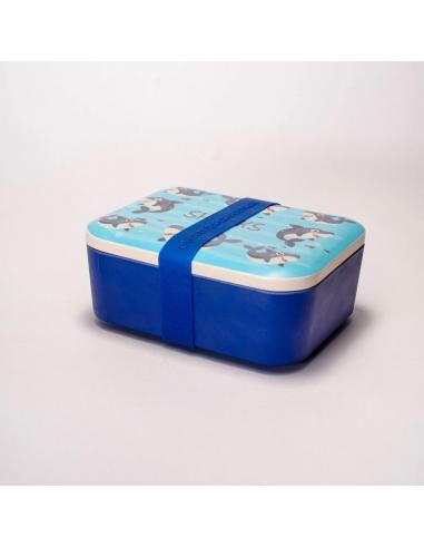 Sandwichera melamina 700ml Sharks - Imagen 1