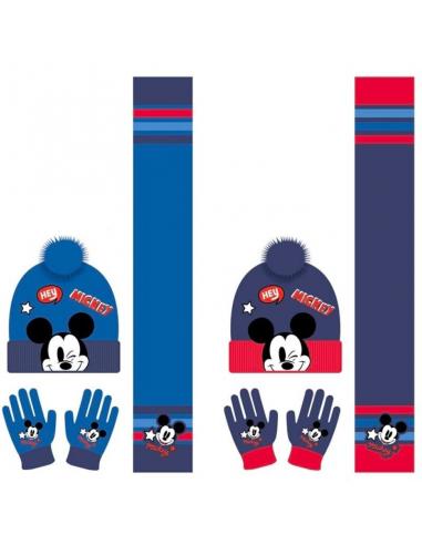 Set gorro con ponpon, bufanda y guantes de Mickey Mouse - Imagen 1