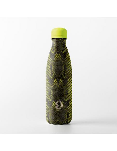 Botella cantimplora termo de acero inox 500ml de Water Revolution &#39;Snake&#39; - Imagen 1
