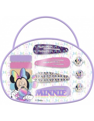 Bolsito con 12 accesorios pelo y fantasia de Minnie Mouse