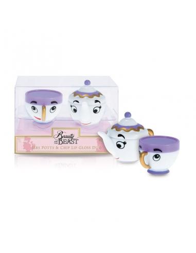 Mad Beauty, Bálsamo de labios duo Licencia Disney La Bella y la Bestia Chip & Potts - Imagen 1