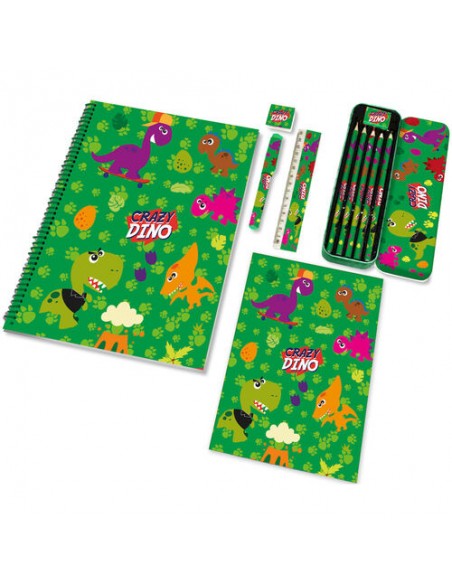 Set de papeleria de Crazy Dino