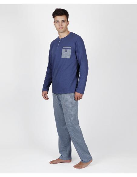 ADMAS CLASSIC Pijama Manga Larga Mercury para Hombre - Imagen 1