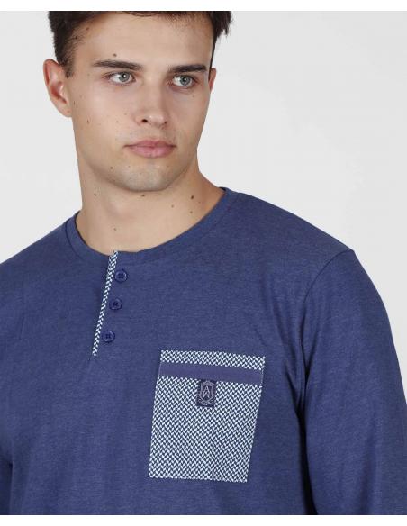 ADMAS CLASSIC Pijama Manga Larga Mercury para Hombre - Imagen 2