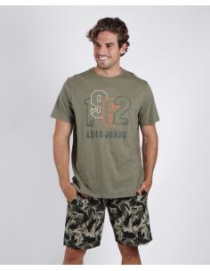 LOIS Pijama Manga Corta Brush para Hombre - Imagen 1