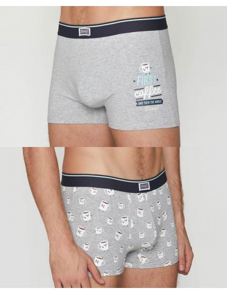 Mr Wonderful Calzoncillo/Bóxer Coffee para Hombre, (Caja de 2 unidades) - Imagen 1