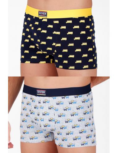 DIVER Calzoncillo/Bóxer Traffic para Hombre, (Caja de 2 unidades) - Imagen 1