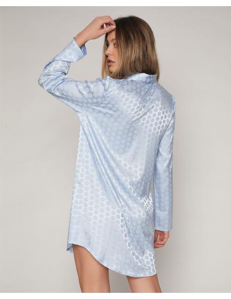 ADMAS CLASSIC Camisola Manga Larga Satin Dots para Mujer - Imagen 3