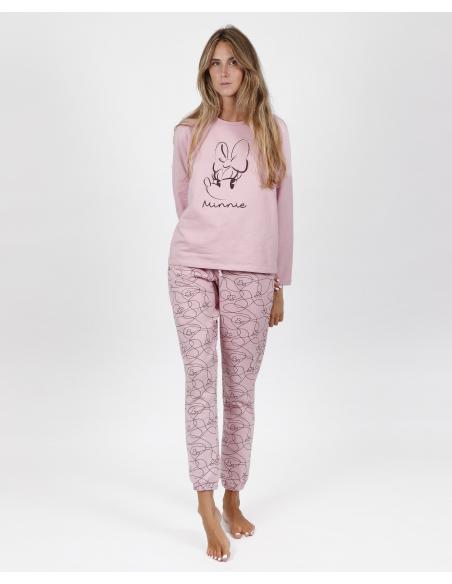 DISNEY Pijama Manga Larga Felpa Minnie Soft para Mujer - Imagen 4