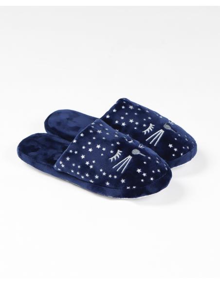 ADMAS Zapatillas De Estar Por Casa Gatito para Mujer - Imagen 1