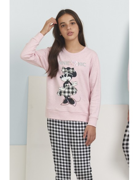 DISNEY Pijama Manga Larga Minnie Chic para Niña