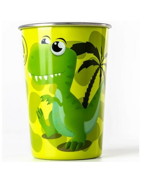 Vaso acero inox 300ml en caja de Water Revolution 'Dino' - Imagen 1