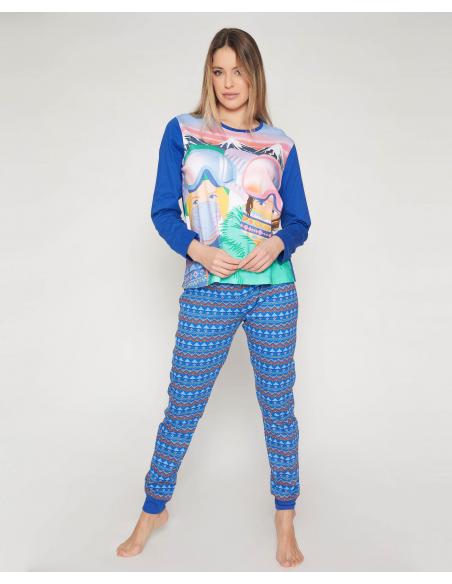 SANTORO GORJUSS Pijama Manga Larga Chill para Mujer - Imagen 1