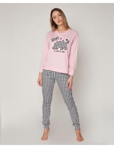 ADMAS Pijama Manga Larga Sweet Lou Lou para Mujer - Imagen 1