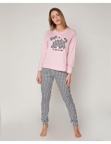 ADMAS Pijama Manga Larga Sweet Lou Lou para Mujer - Imagen 1