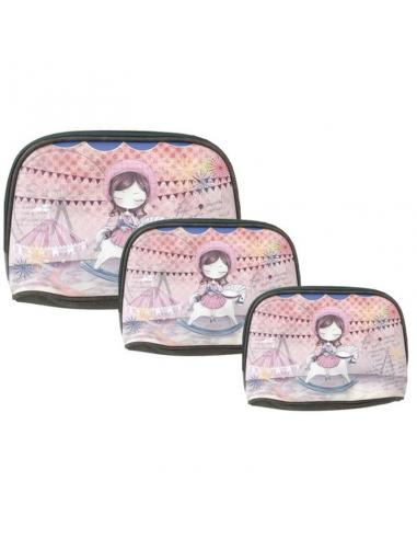 Pack 3 Neceser billetero caballito de Sweet Candy - Imagen 1
