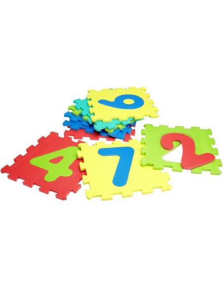 Alfombra puzzle números goma eva para bebe - Imagen 1