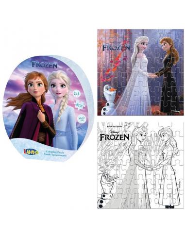 Puzzle para colorear de Frozen - Imagen 1