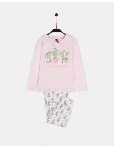 ADMAS Pijama Manga Larga Cute Cactuses para Niña - Imagen 1