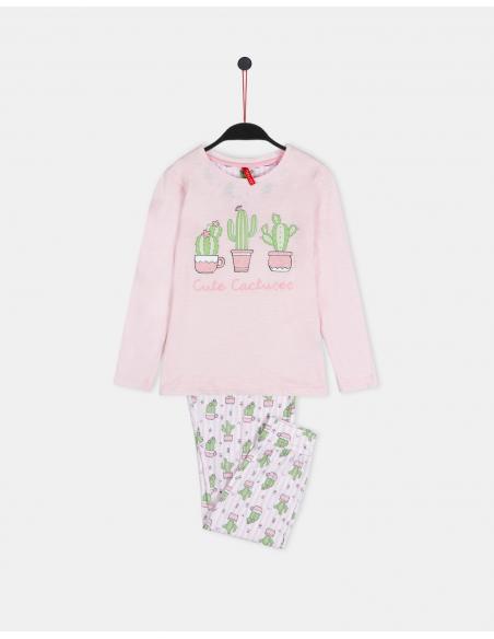 ADMAS Pijama Manga Larga Cute Cactuses para Niña - Imagen 1
