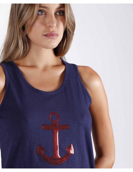 ADMAS Pijama Tirantes La Vie Est Belle para Mujer - Imagen 2