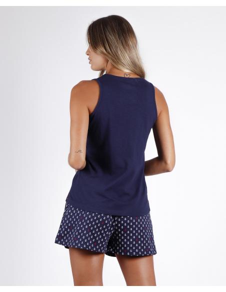 ADMAS Pijama Tirantes La Vie Est Belle para Mujer - Imagen 3