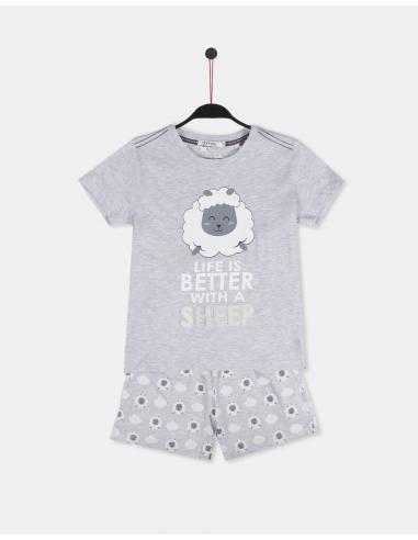 ADMAS Pijama Manga Corta Count Sheep para Niño - Imagen 1