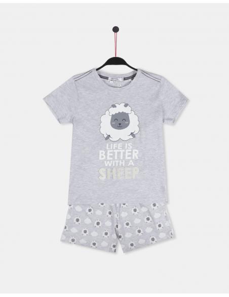 ADMAS Pijama Manga Corta Count Sheep para Niño - Imagen 1