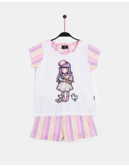 SANTORO GORJUSS Pijama Manga Corta Little Boat para Niña - Imagen 1