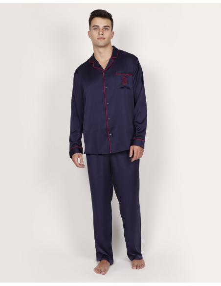 ADMAS CLASSIC Pijama Manga Larga Abierto Classic para Hombre - Imagen 1
