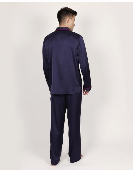 ADMAS CLASSIC Pijama Manga Larga Abierto Classic para Hombre - Imagen 3