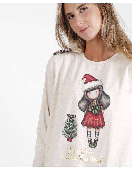 SANTORO Pijama Manga Larga Christmas Wish para Mujer - Imagen 2