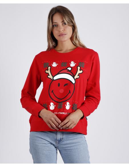 Smiley Sudadera Manga Larga Merry para Mujer - Imagen 1