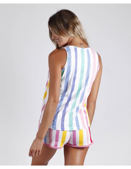 SMILEY Pijama Tirantes Rainbow para Mujer - Imagen 3