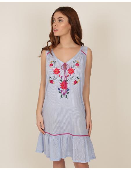 ADMAS Camisola tirantes Mexican Embroidery para Mujer - Imagen 1