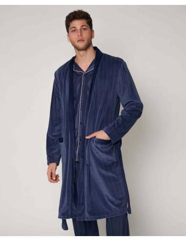 ADMAS CLASSIC Bata Manga Larga Stripes para Hombre - Imagen 1