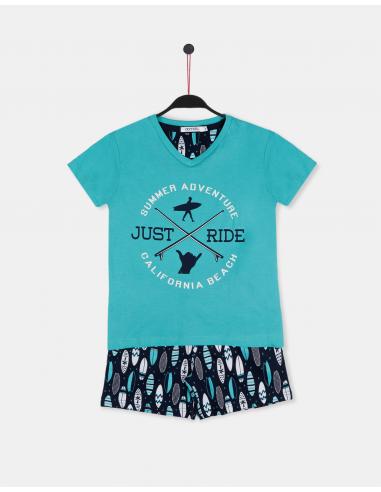 ADMAS Pijama Manga Corta Just Ride para Niño - Imagen 1