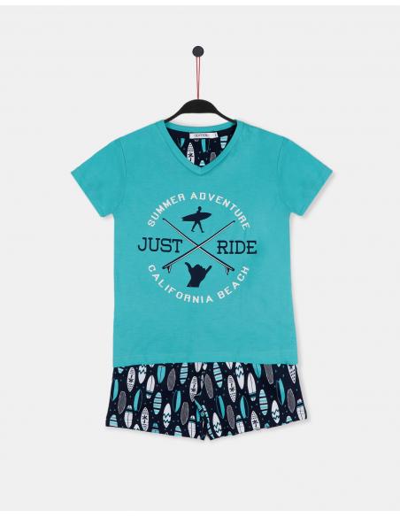 ADMAS Pijama Manga Corta Just Ride para Niño - Imagen 1
