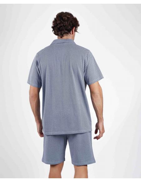 ADMAS CLASSIC Pijama Abierto Manga Corta Mercury para Hombre - Imagen 3