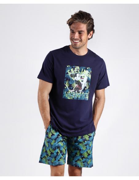DISNEY Pijama Manga Corta Feeling Awesome para Hombre - Imagen 1