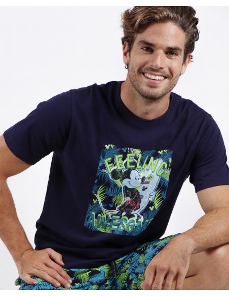 DISNEY Pijama Manga Corta Feeling Awesome para Hombre - Imagen 2