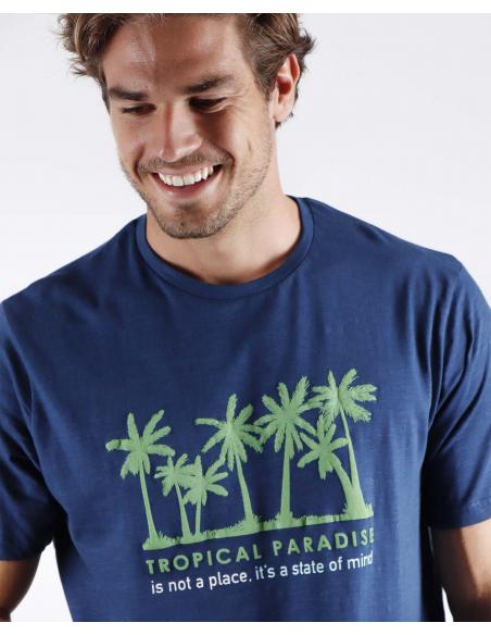 ADMAS Pijama Manga Corta Tropical para Hombre - Imagen 2
