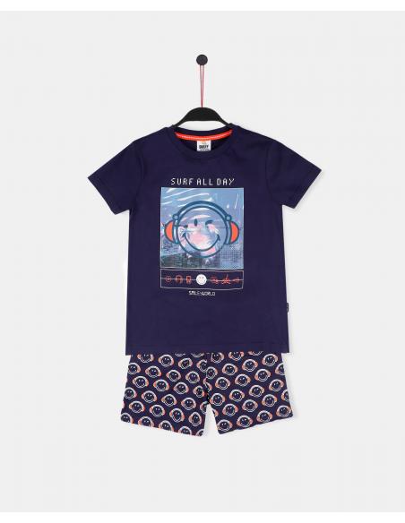 SMILEY Pijama Manga Corta Surf All Day para Niño - Imagen 1