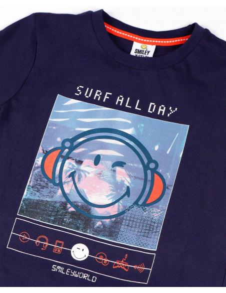 SMILEY Pijama Manga Corta Surf All Day para Niño - Imagen 2