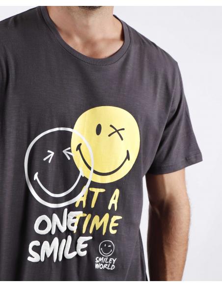 SMILEY Pijama Manga Corta One Smile para Hombre - Imagen 2