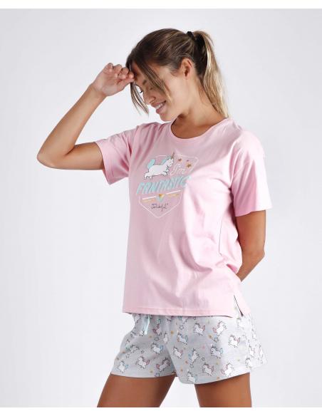 MR WONDERFUL Pijama Manga Corta I´m Fantastic para Mujer - Imagen 3