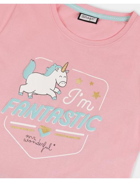 MR WONDERFUL Pijama Manga Corta I´m Fantastic para Niña - Imagen 2