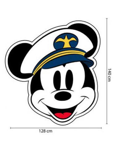 Toalla playa con forma microfibra 140x128cm de Mickey Mouse - Imagen 1