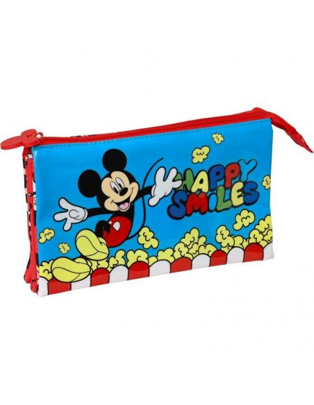 Estuche portatodo triple de Mickey Mouse &#39;happy smiles&#39; - Imagen 1